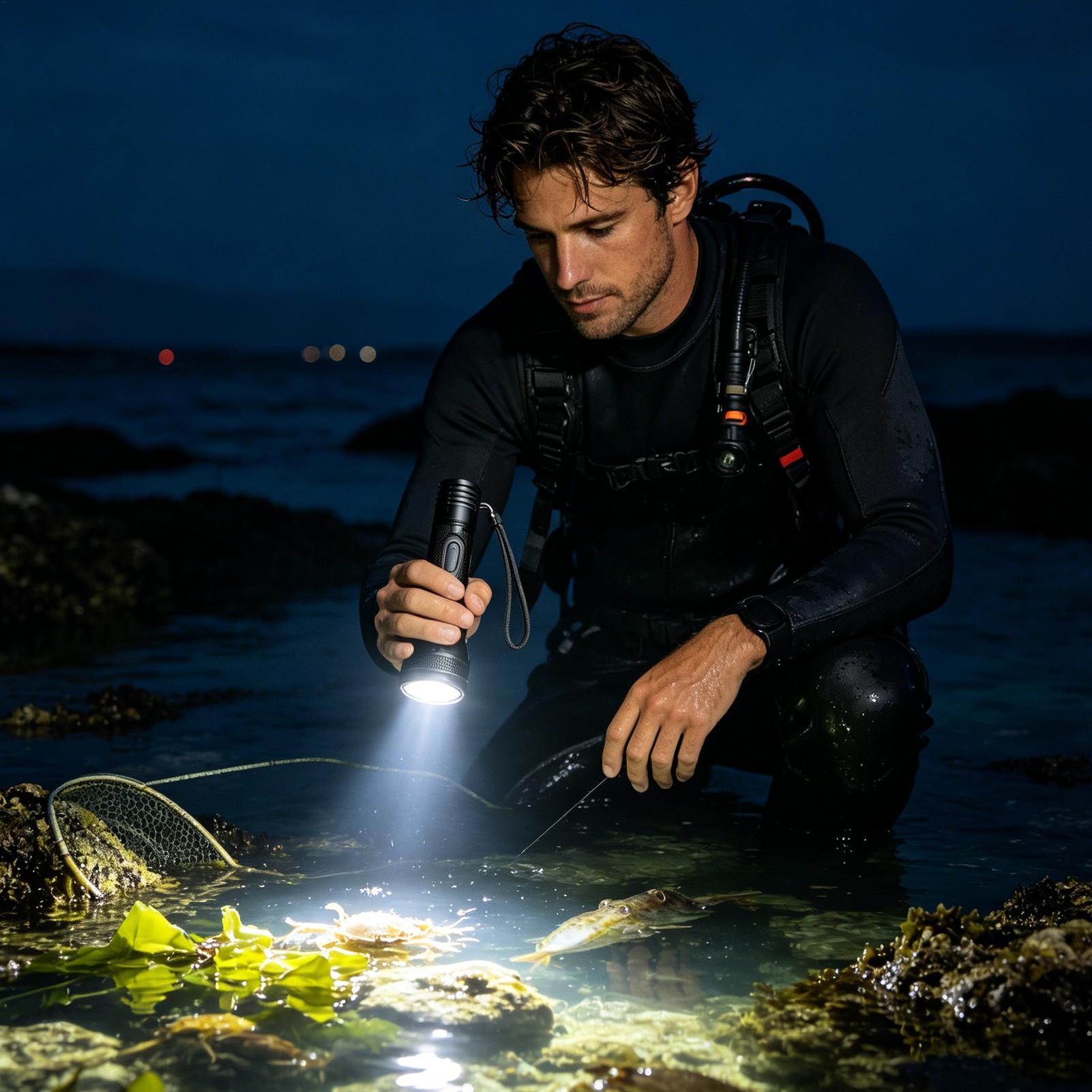 3-Mode Powerful Rechargeable W - Underwater Flashlight 评论和价格