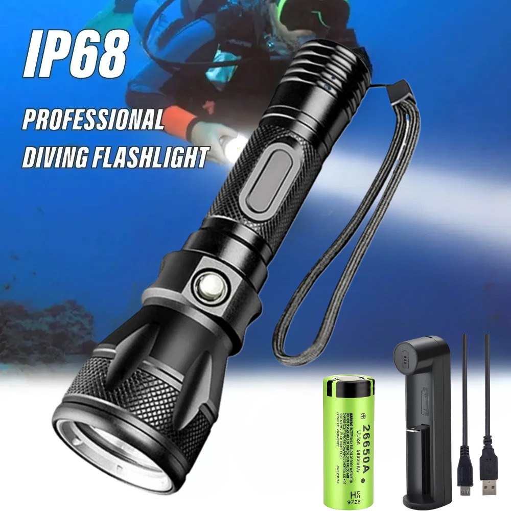 Professional Scuba Diving Flas - Underwater Flashlight 评论和价格